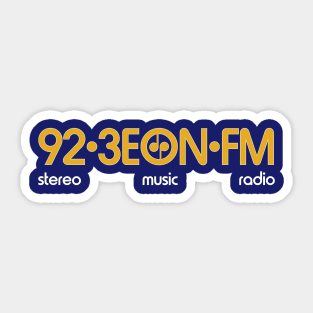 EON FM Radio Melbourne Sticker